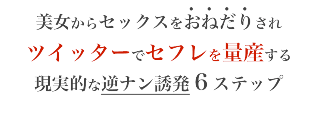 ツイッターでセフレを量産する教科書